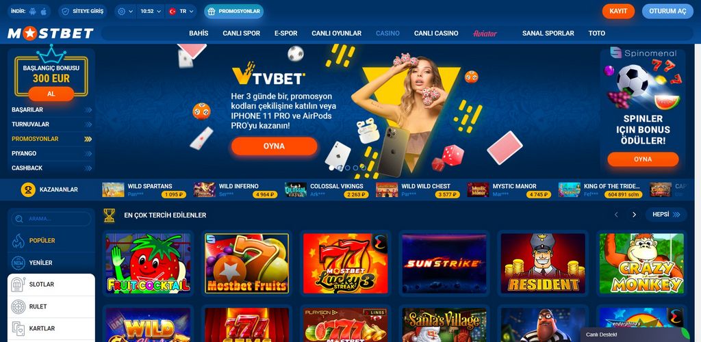 Қазақстандағы Mostbet онлайн ойын кәсіпорны